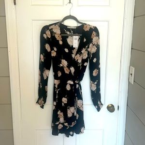 Abercrombie floral Wrap Dress XST